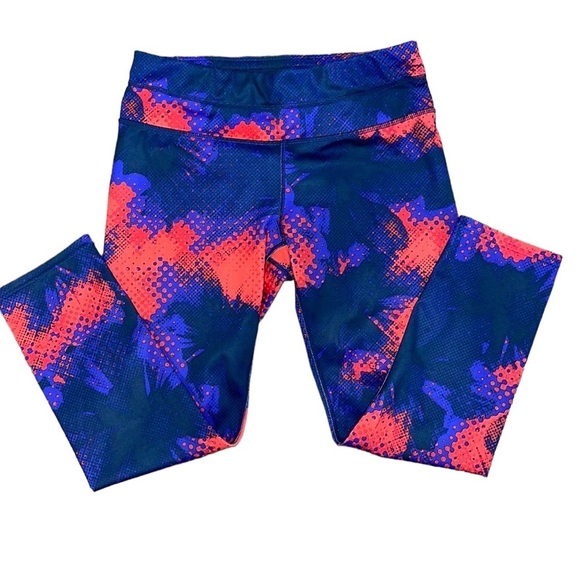 ATHLETA Blue and red 3/4 leggings. Size small - Picture 3 of 12